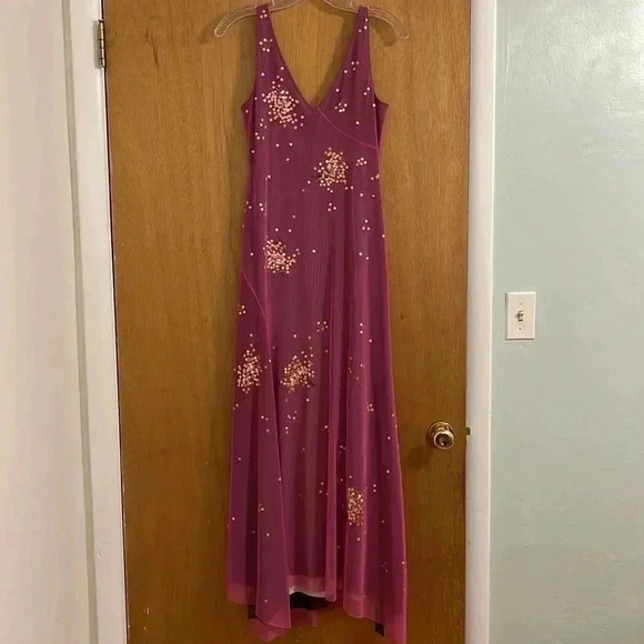 Sequined BCBGMaxAzria Maxi Dress - Picture 2 of 10